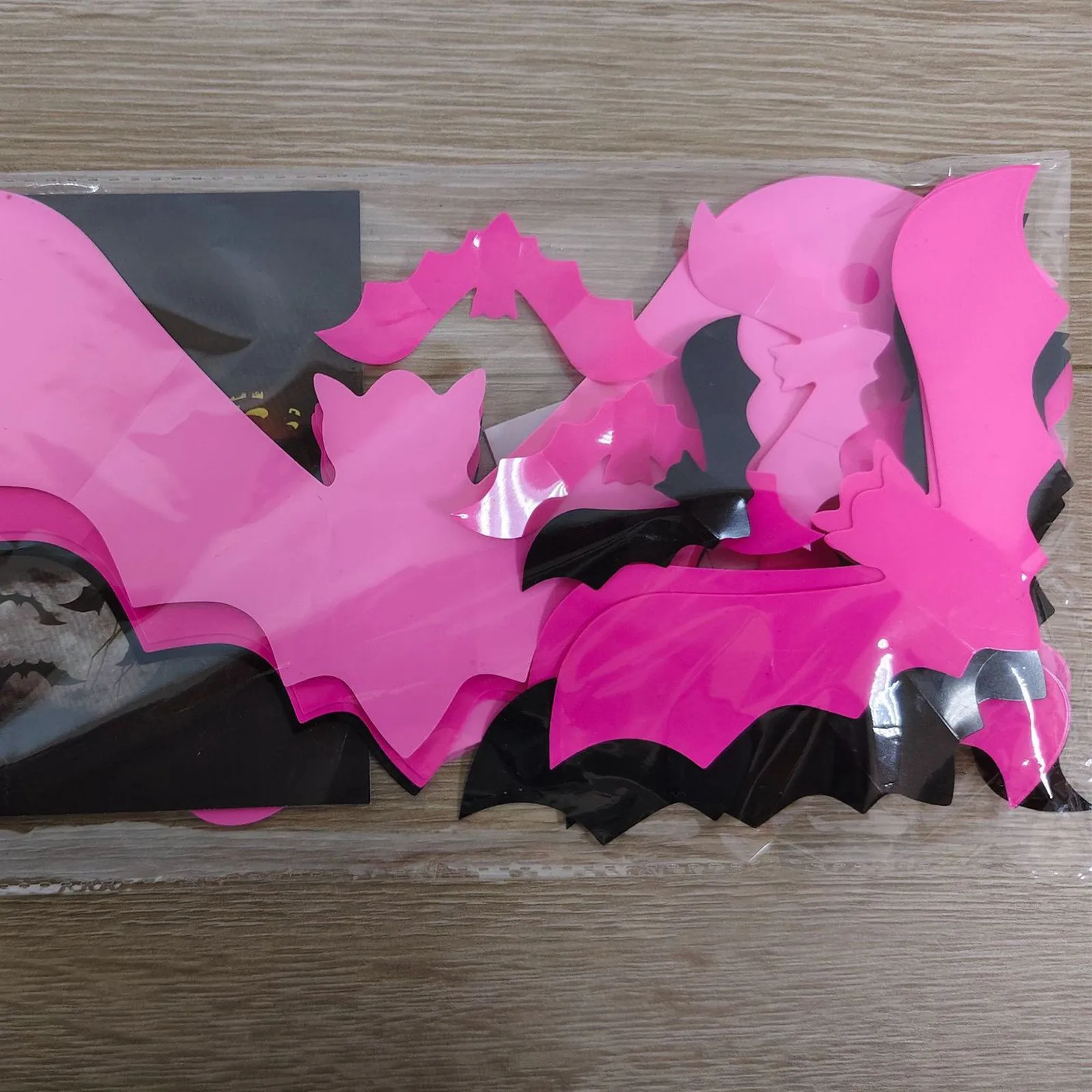 48pcs Blush Pink 3D Bat Wall Stickers - Removable Pastel Halloween Door Decals for Bedroom/Bathroom DIY Décor, Cute Girly Home