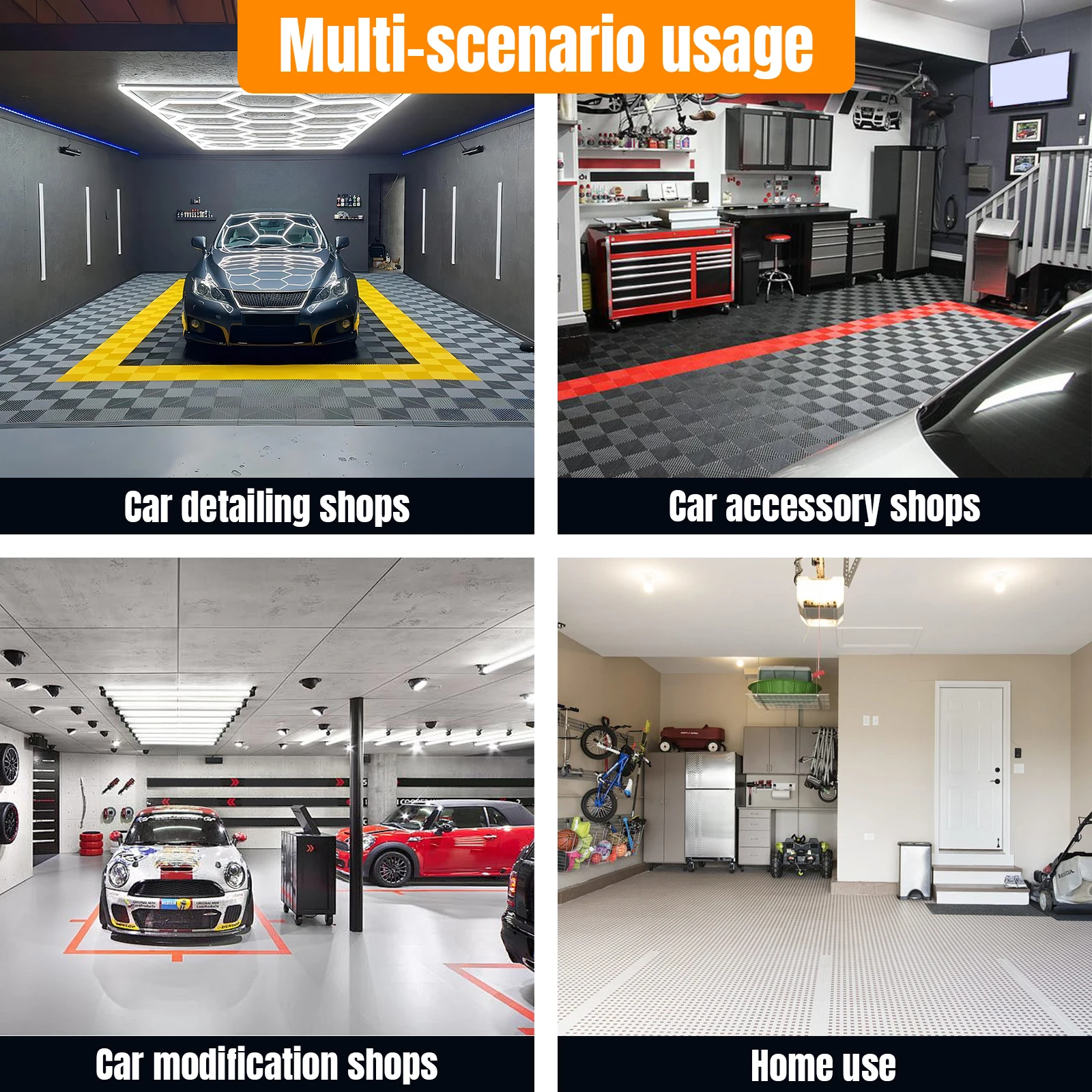 

Small Hexagon Display Rack Stackable Universal Tire Organizer Wear Resist for Car Tuning Shop/Garage Organizer