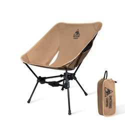 OneTigris-Chaise de camping pliante à cadre triangulaire, chaise de randonnée portable compacte