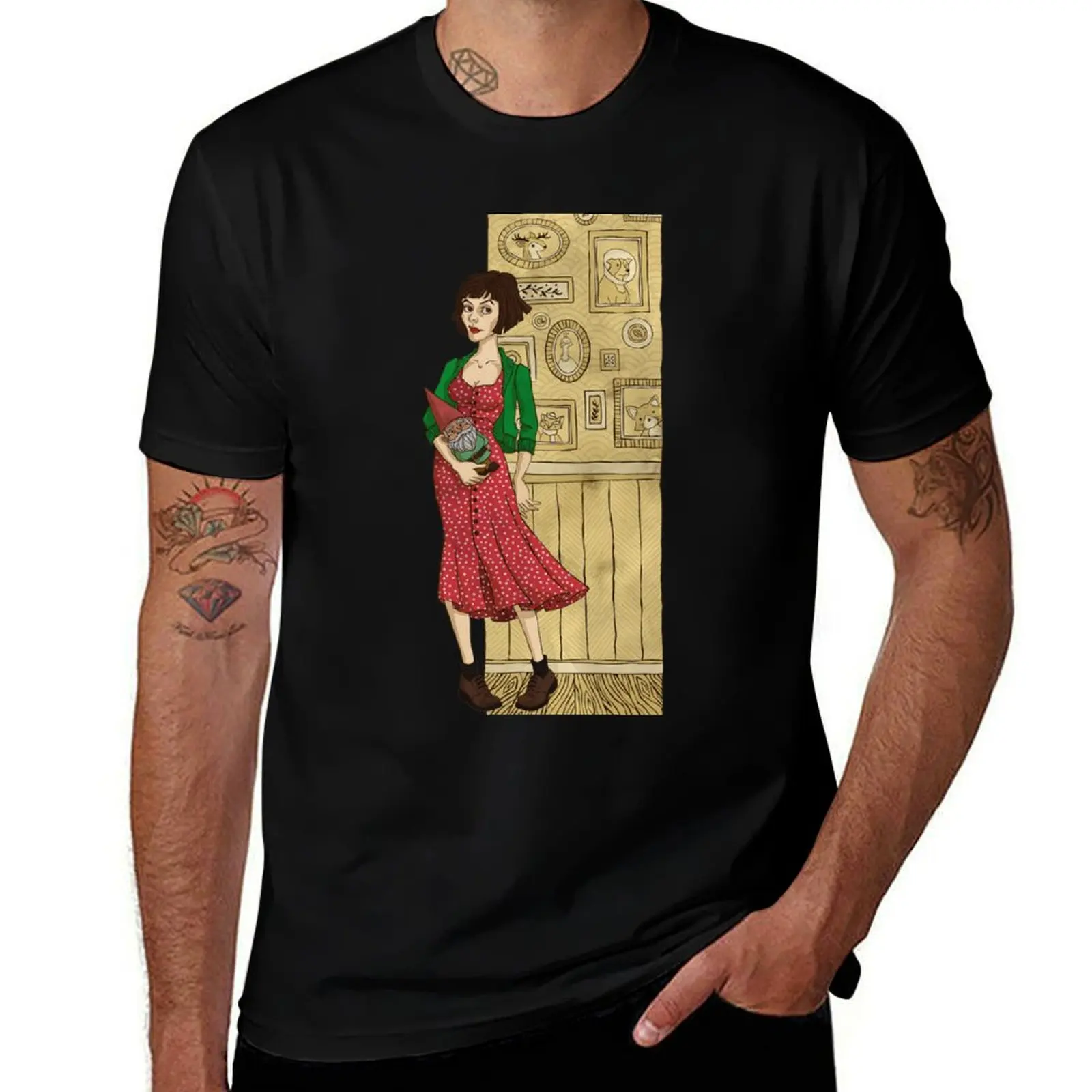 

Amelie T-Shirt cotton tshirt 100% black cotton t-shirt plain for man package