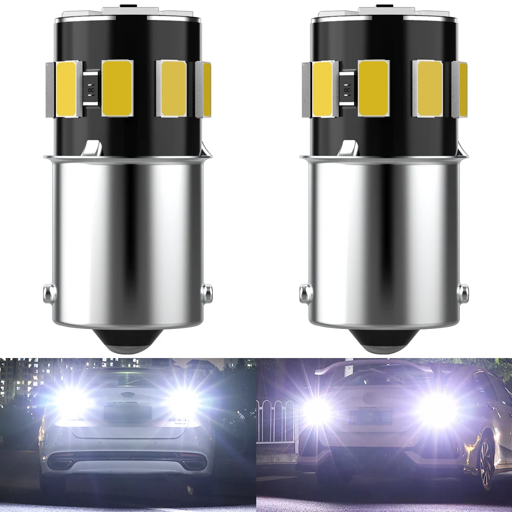 

2pcs 1156 ba15s Led Car Light Bulbs Super Bright 6000K White Turbo Diode DC 12V For Cars For Renault Megane 4 Scenic