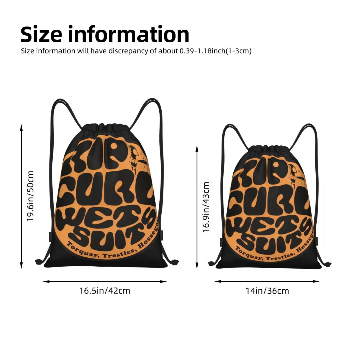 Mochila portátil do armazenamento do cordão, Rip Curl, Austrália Surf, esportes ao ar livre, viajando, Gym, Yoga