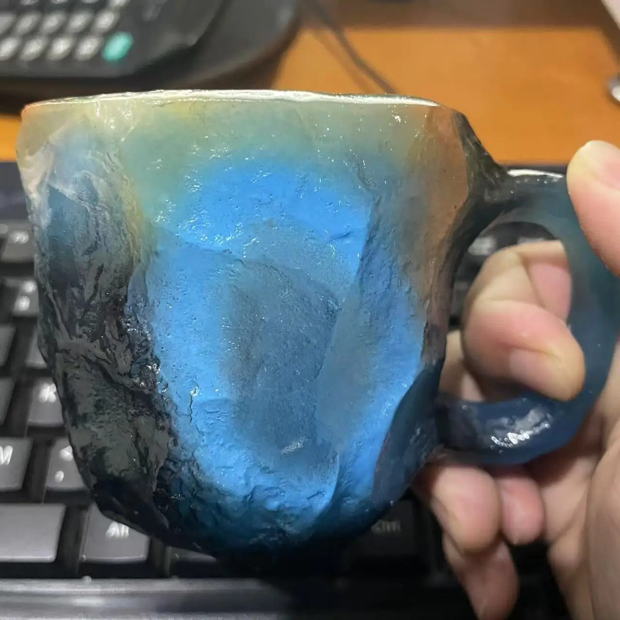 

Mineral Crystal Coffee Cup Elegant Luxury Mineral Colored Crystal Mug Translucent Coffee Cup Home Office Elegant Crystal Gift