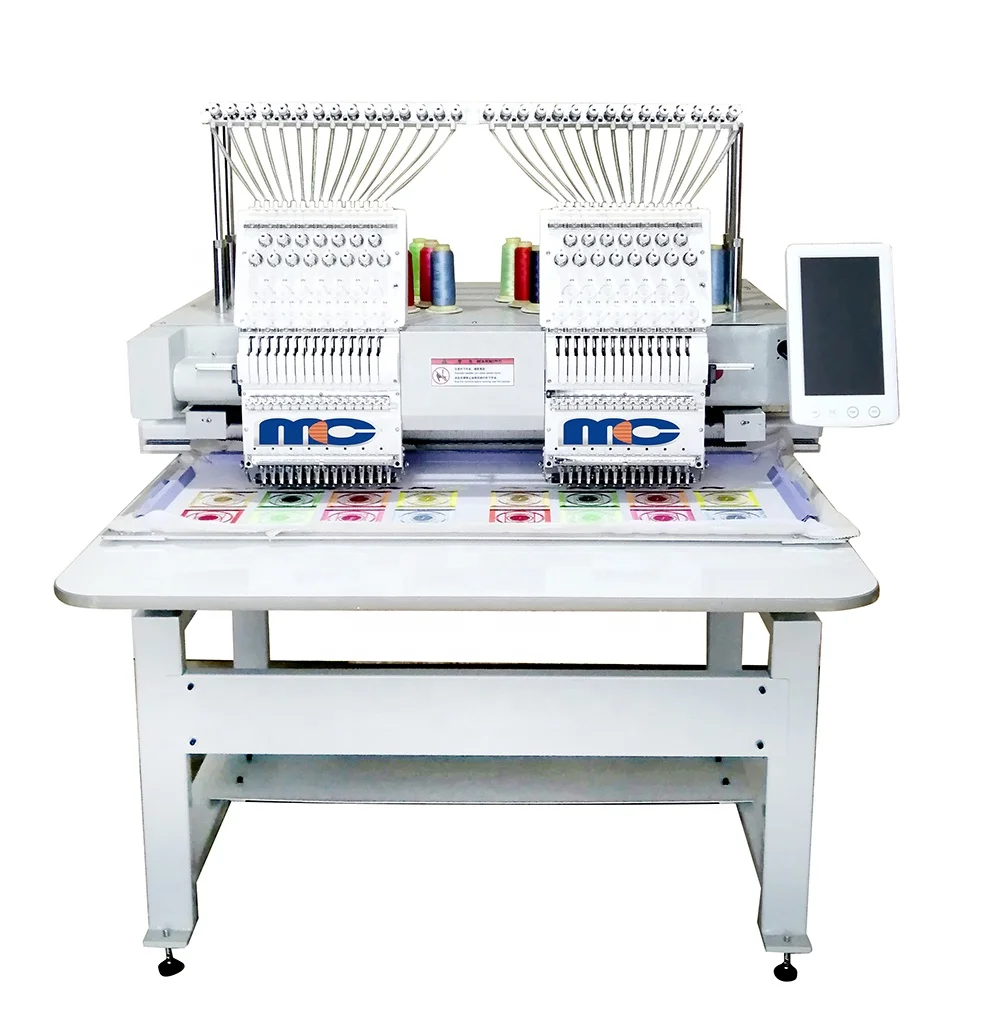 China Supplier Cheapest 1/2/4 Heads 9/12/15 Needles Auto Smart Home Clothes Garment Factory Use Embroidery Machine