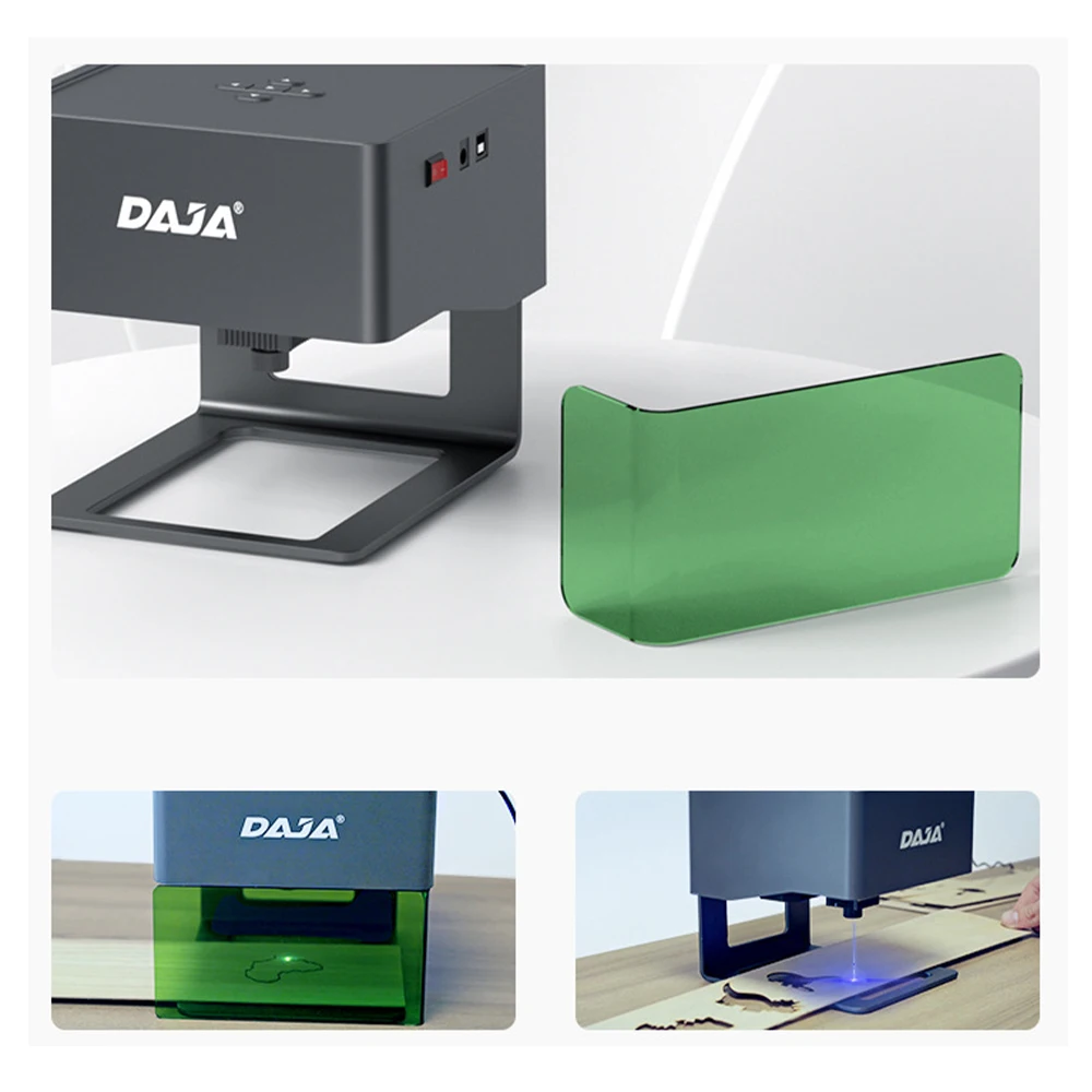 DAJA Laser Engraver DIY DJ6 Mini Portable Laser Engraver CNC 3000mw Fast Mini Logo Mark Printer Cutter Woodworking Wood Plastic