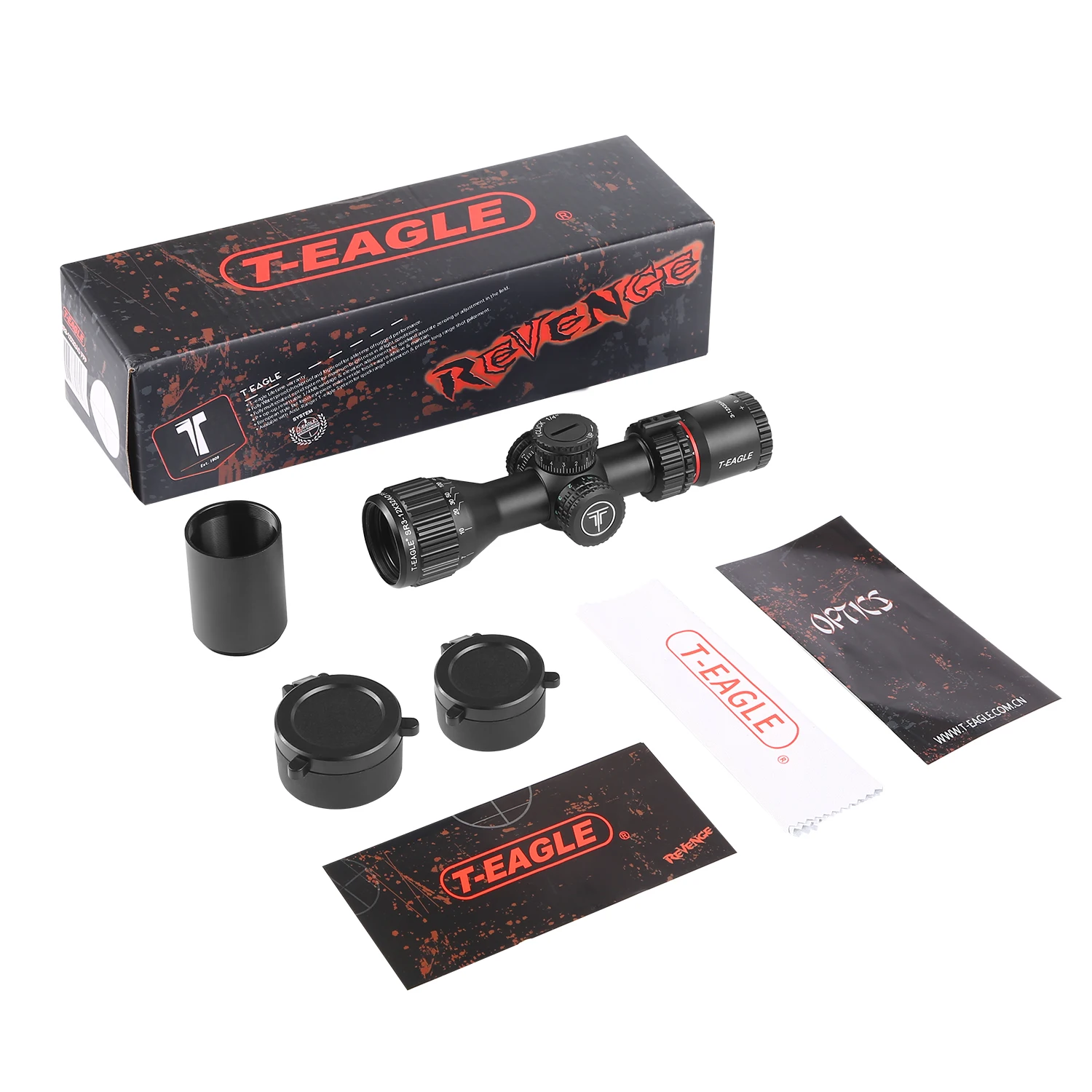 Imagem -06 - T-eagle-sr 312x32 ao Ffp Caça Visão Óptica Compacta Riflescope Tático Vidro Gravado Vermelho e Verde Iluminar Tiro Scopes