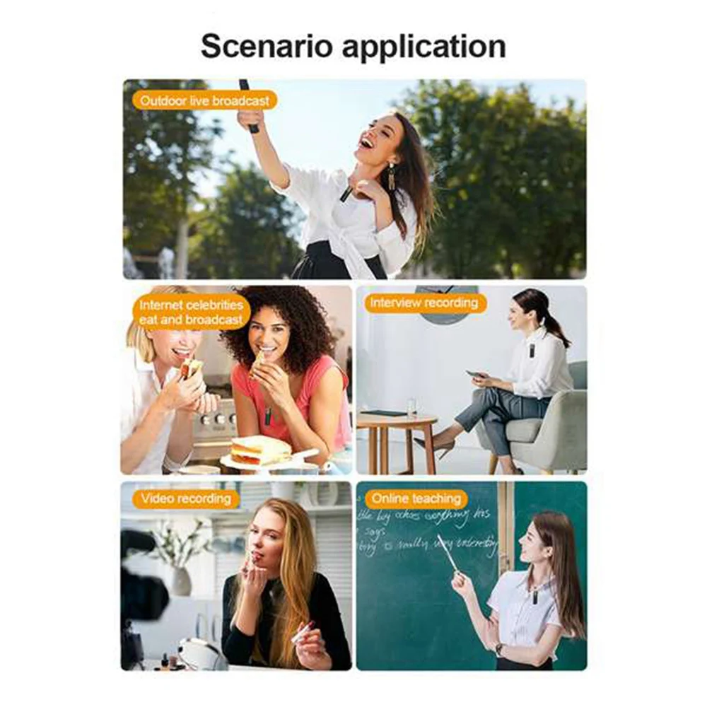 Micrófono Lavalier inalámbrico TYPE-C 2,4G para Youtubers de teléfonos Android, transmisión en vivo, Vloggers TikTok Video
