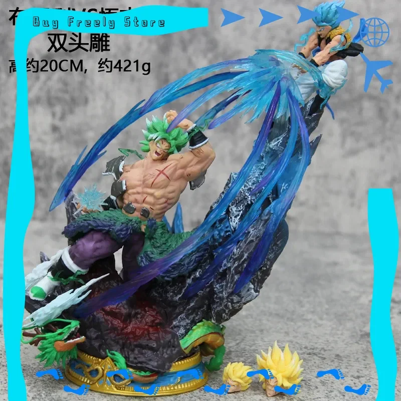 

Dragon Ball Gk Resonance Cloud Brolli Vs Wujita Anime Handmade Model Ornament Statue Gift Personal Collection