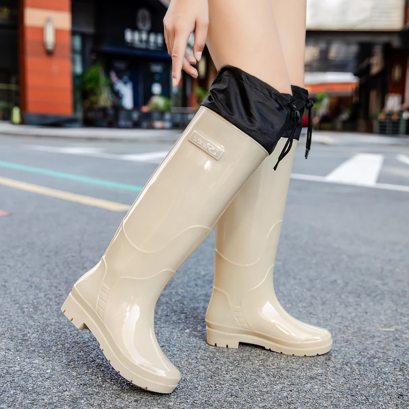 

Women's Extra Tall Rain Boots Waterproof Non-slip Extended over Knee Fashionable PVC Shoes Summer 2026 New Style Korean Version