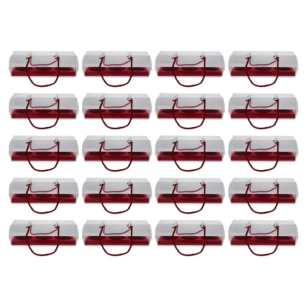 

20Pcs Clear Cake Packaging Box Stable Material Prevents Damage during Transport Perfect for Festive Outdoor Scenarios