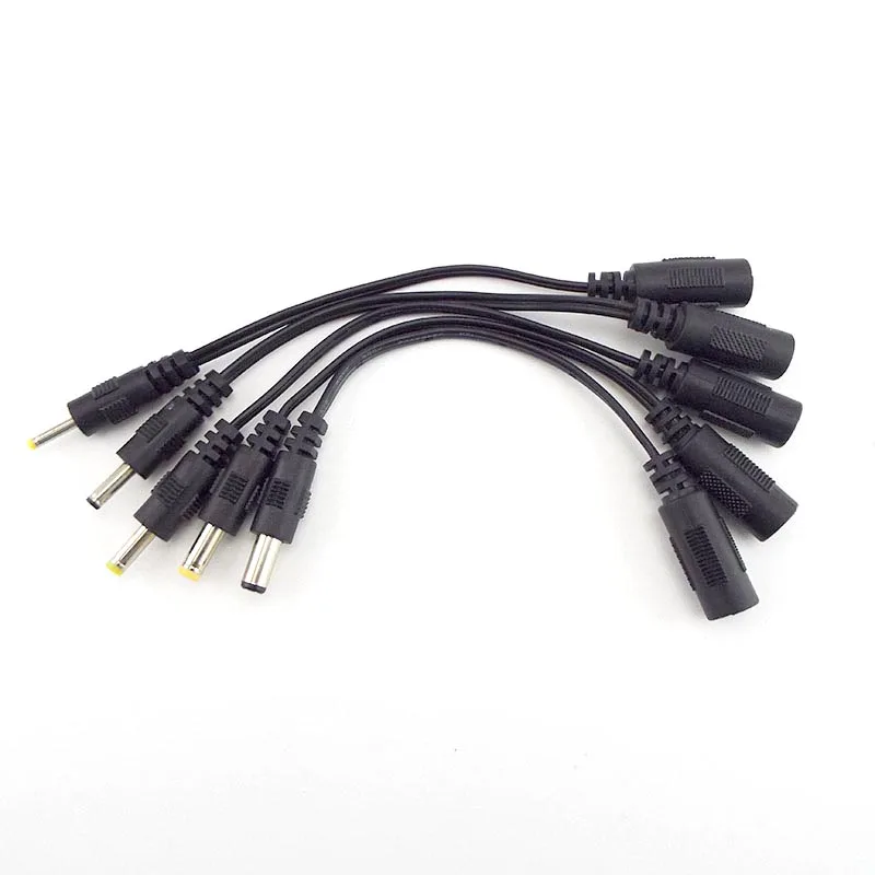 DC Power Supply Cable 5.5x2.1mm DC Female Jack to Male Plug 5.5*2.5mm 3.5x 1.35mm 4.0*1.7mm 4.8 2.5 0.7 Extension Cord Connector
