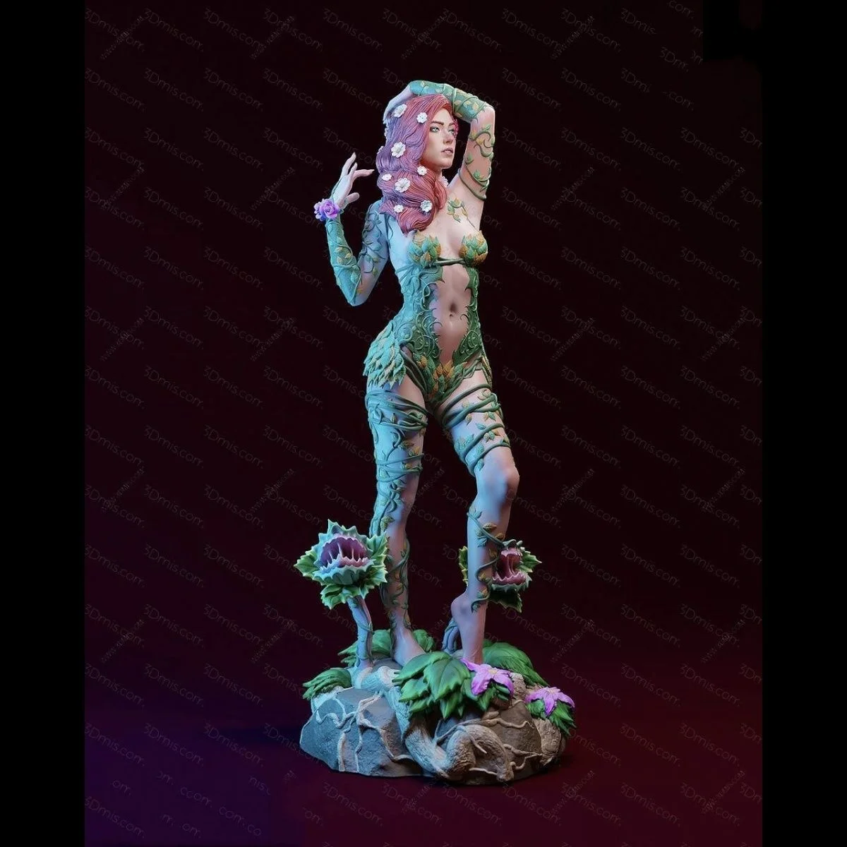 

1/24 Scale 75mm height Resin Figure Assemble Model Kit The villainous plant girl Nsfw Two versions Unassembled and Unpainted Toy
