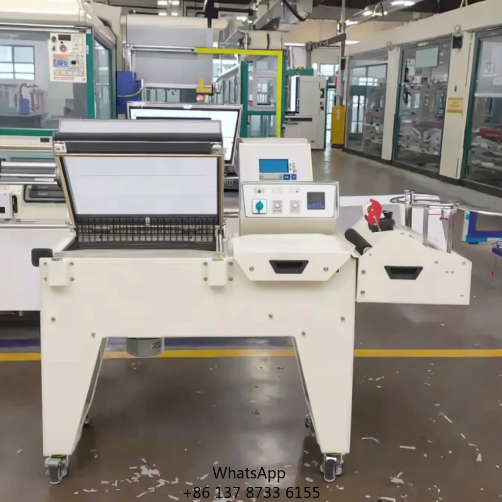 

Термоусадочная машина цепного типа. Дизайн высокой и низкой платформы. Большое количество продуктов. Термоусадочная машина для запечатывания и резки.