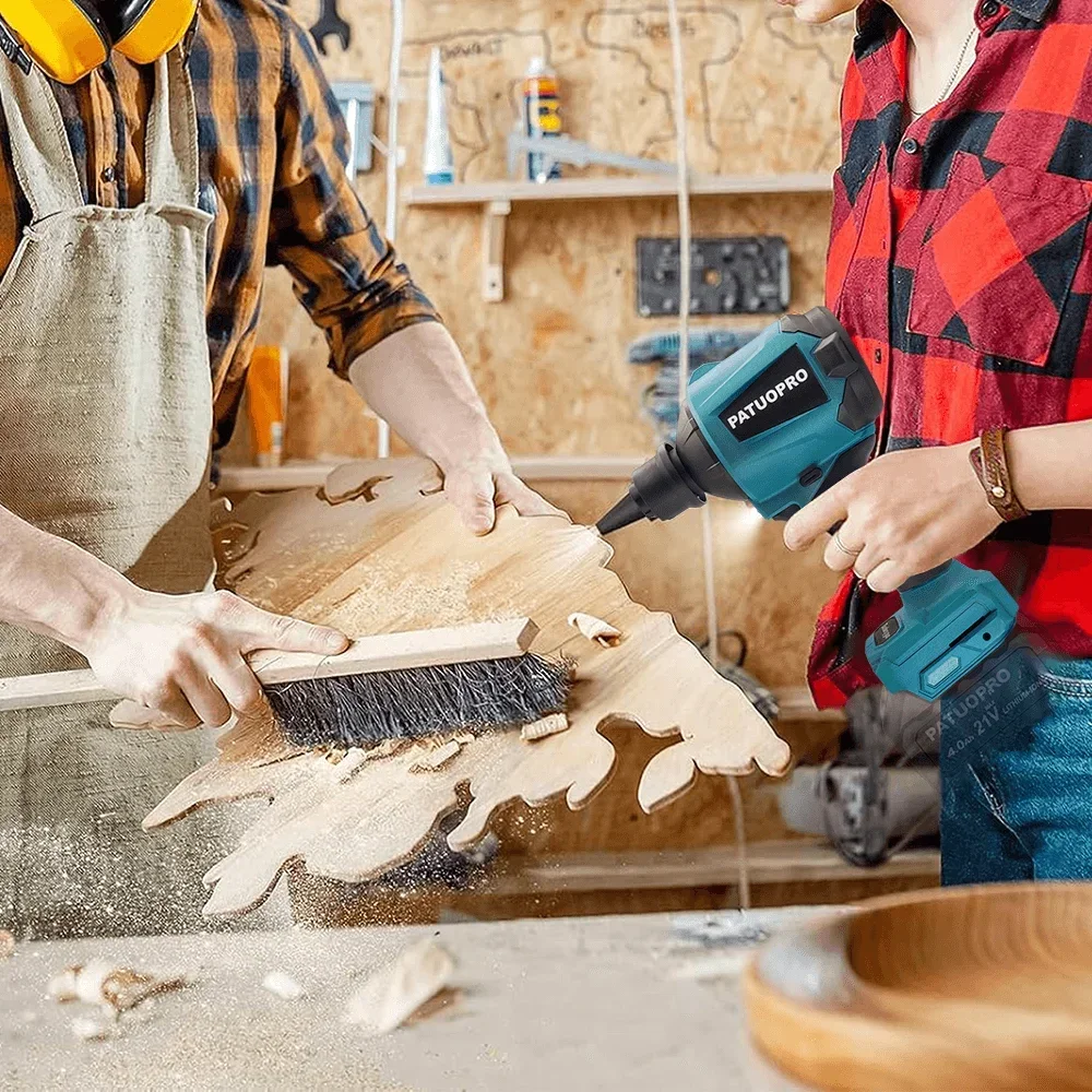 Bezszczotkowa dmuchawa powietrza Wielofunkcyjna dmuchawa akumulatorowa Przenośne elektronarzędzie domowe do akumulatora Makita 18 V (bez akumulatora)