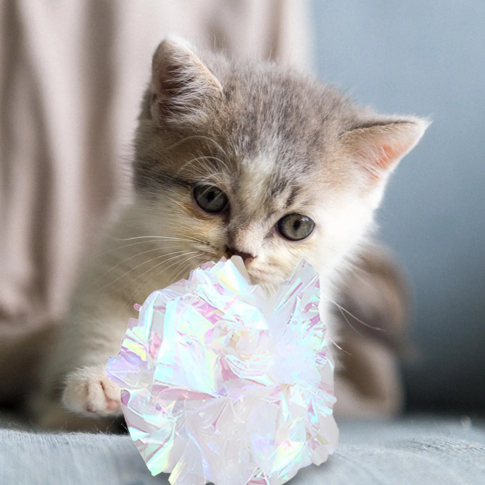 

Майларовый мяч, мятый мяч, игрушки для кошек, привлекают внимание кошек, подарок для дрессировки кошек, игрушка