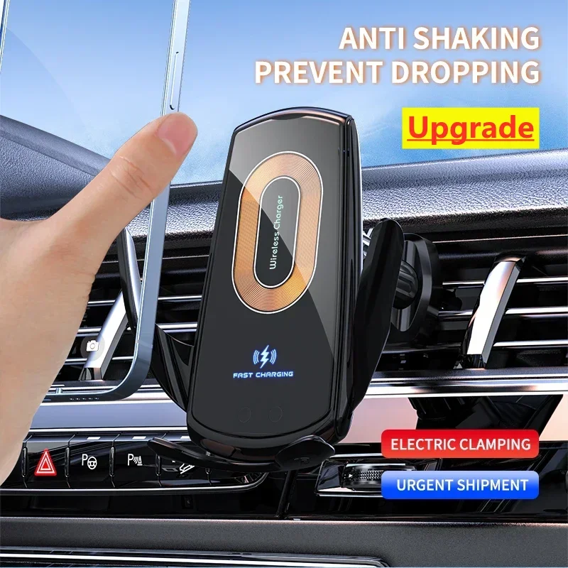 Car Wireless Charger Stand Car Phone Holder Mount For iPhone 8-16 Samsung Xiaomi Infrared Induction Fast Car Wireless Charging