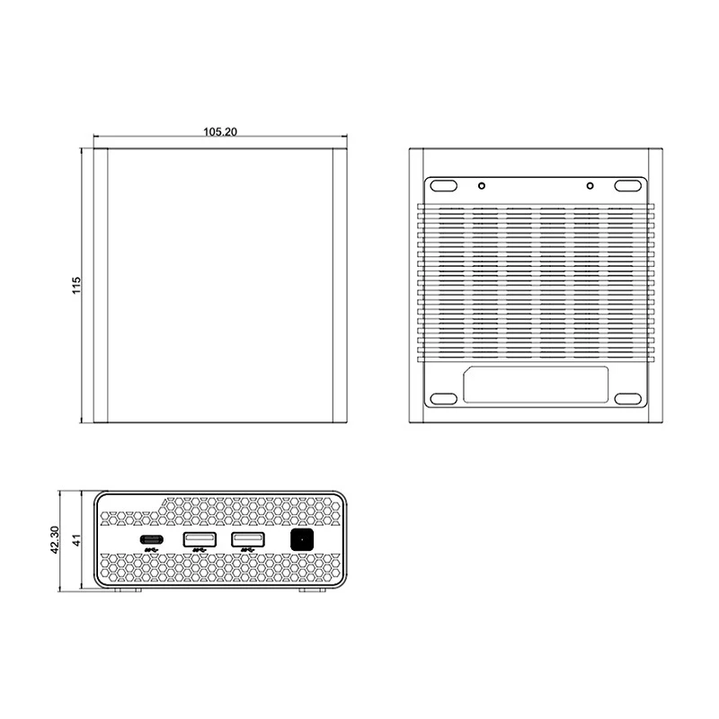 

Мини-ПК N100 NAS-сервер для хранения данных с разъемом M.2 NVMe PCIe 3.0 x1 – настольный компьютер для дома, промышленности и офиса