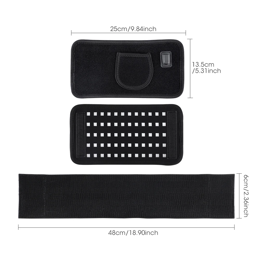 Multifunctional Cordless Massage Pad 660nm & 850nm Light Portable LED Light Wrap Pad for Knee Back Shoulder Waist Joint Relax
