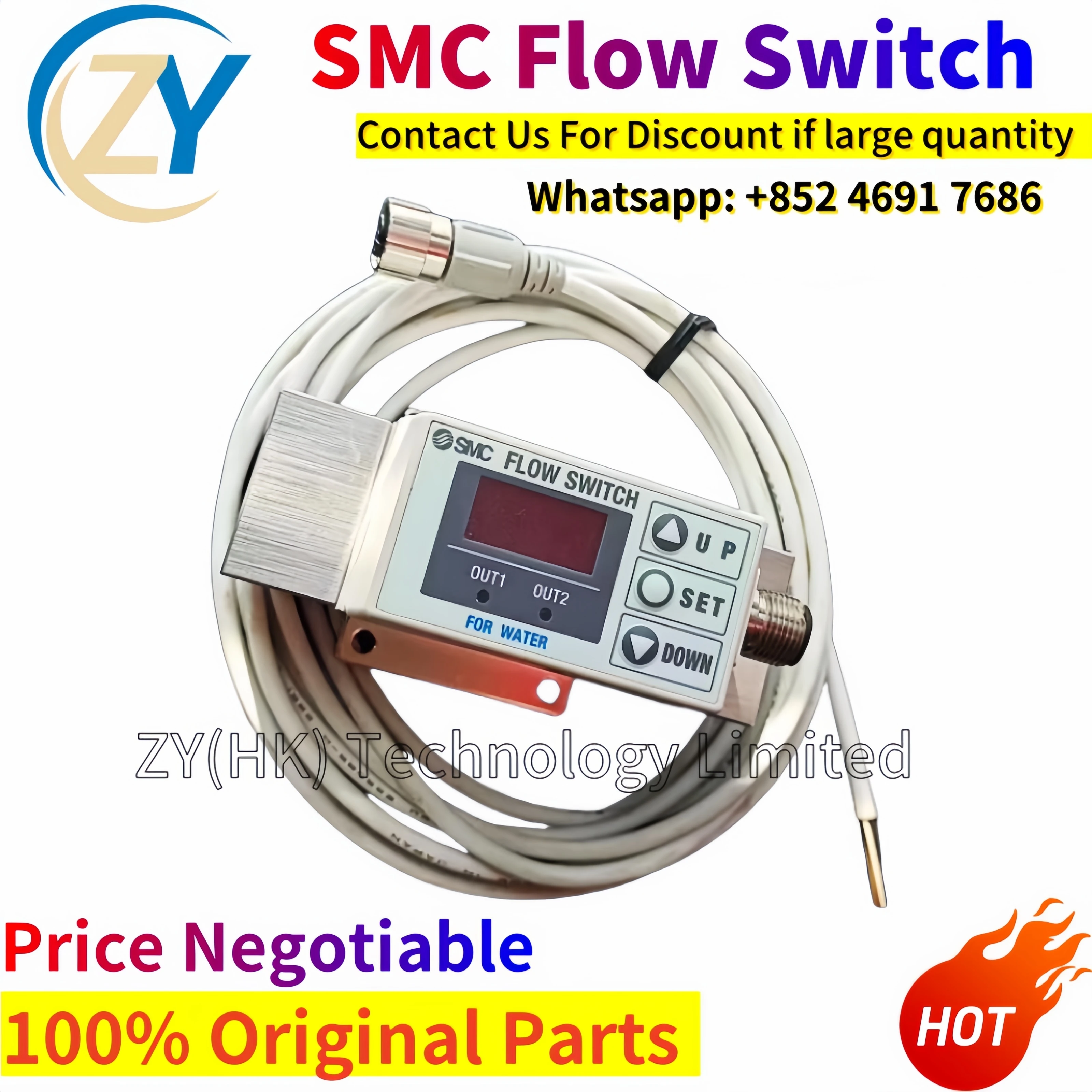 

SMC Flow Switch PF2W704 PF2W720 PF2W740 03 04 27 67 M | Original Water Flow Sensor | Full Series Available
