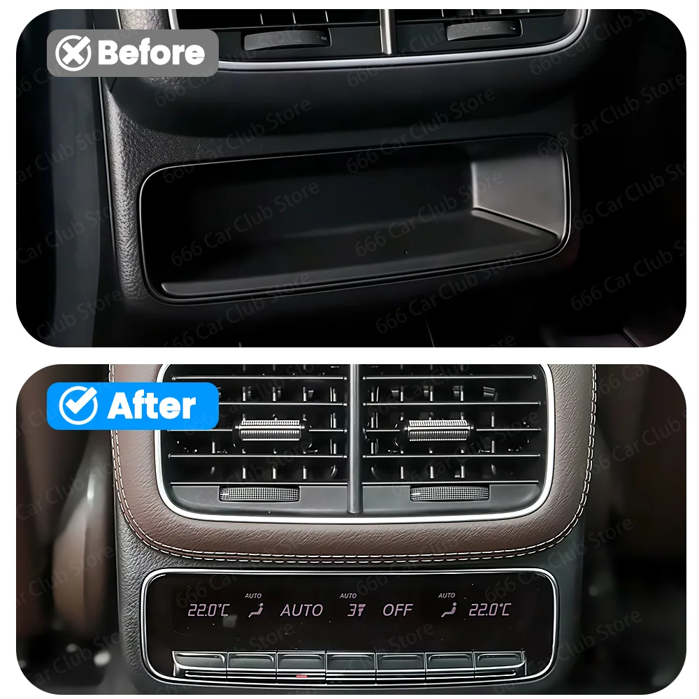 

Rear Air Conditioning Panel AC Screen Upgrade For Mercedes Benz Benz GLE 53 GLS W167 Coupe Car Rear AC button LCD Control Panel