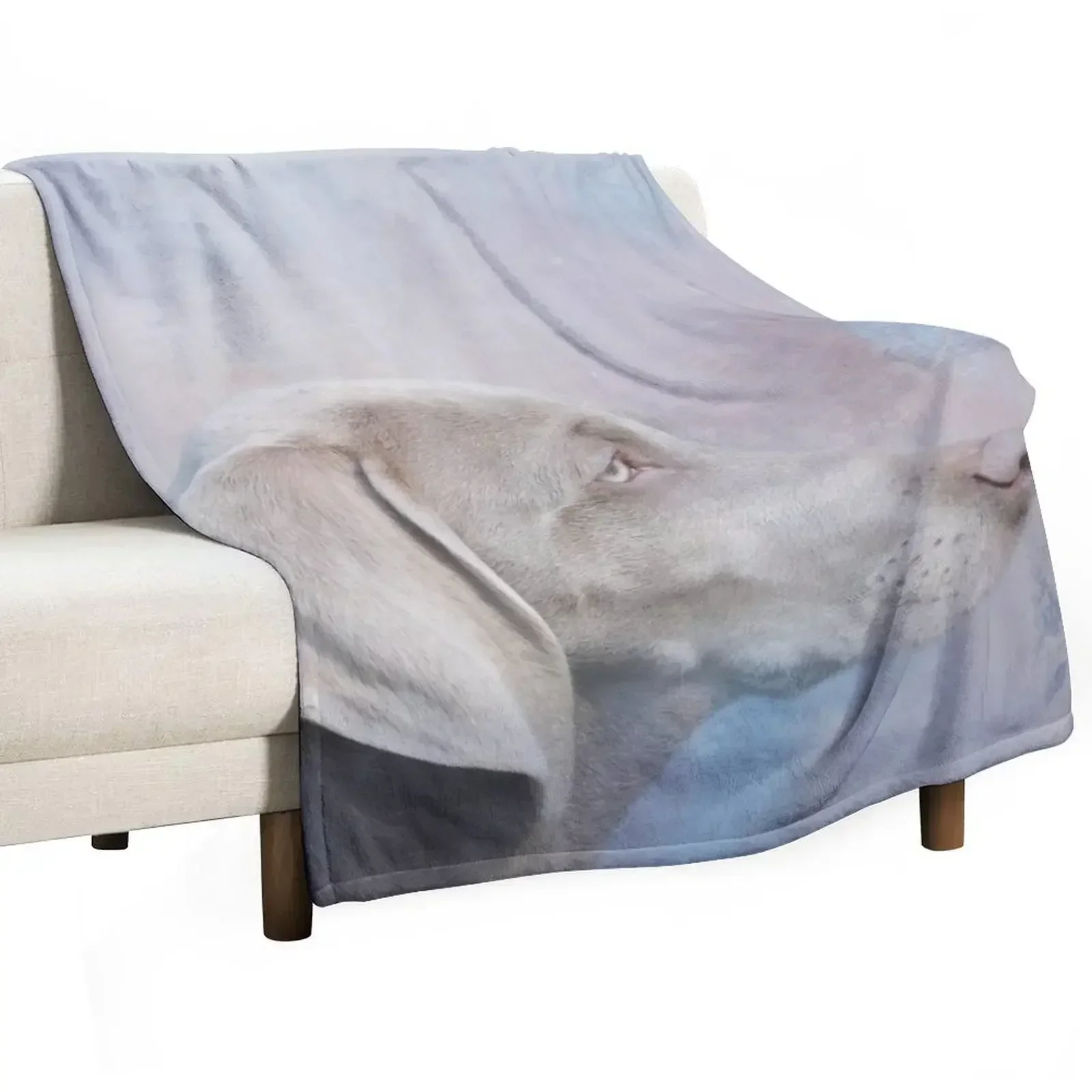 Cute Weimaraner Dog Throw Blanket Personalized Gift sofa bed Thermals For Travel Blankets