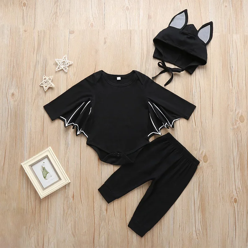 Disfraces de Cosplay de murciélago negro para niños y niñas, capa de actuación de vampiro para fiesta de Halloween, caliente