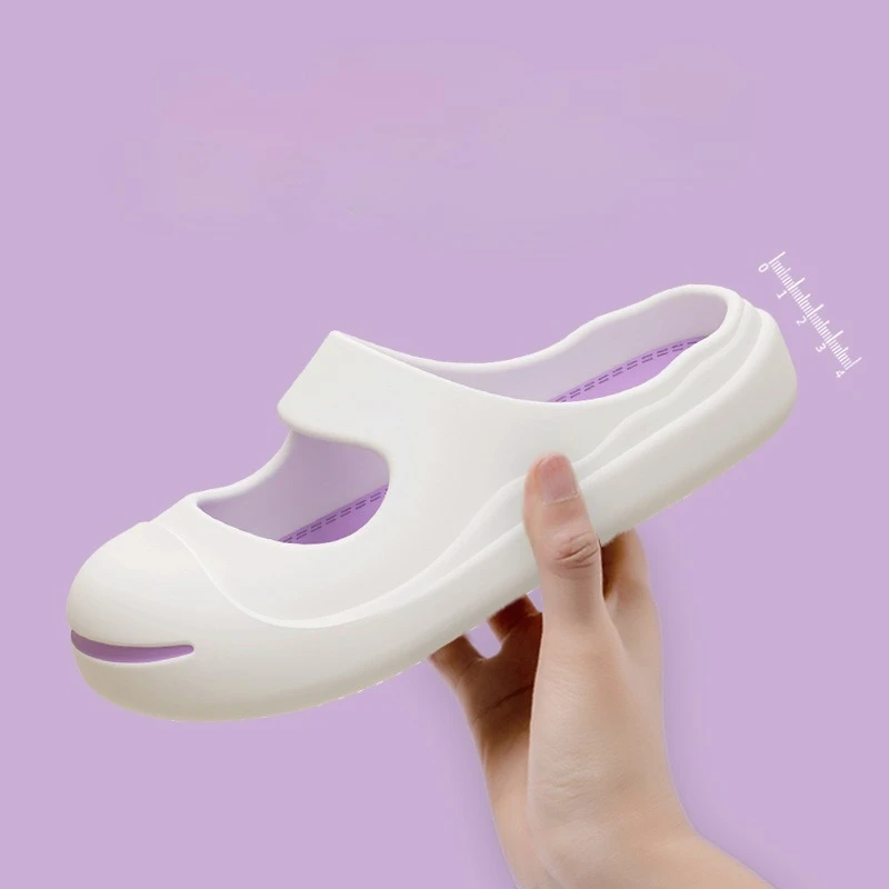 

Summer Women Shoes New Two-wear Slippers for Woman with Hole Woman Shoes Thick-soled Fashionable Sexy Casual Slippers for Women