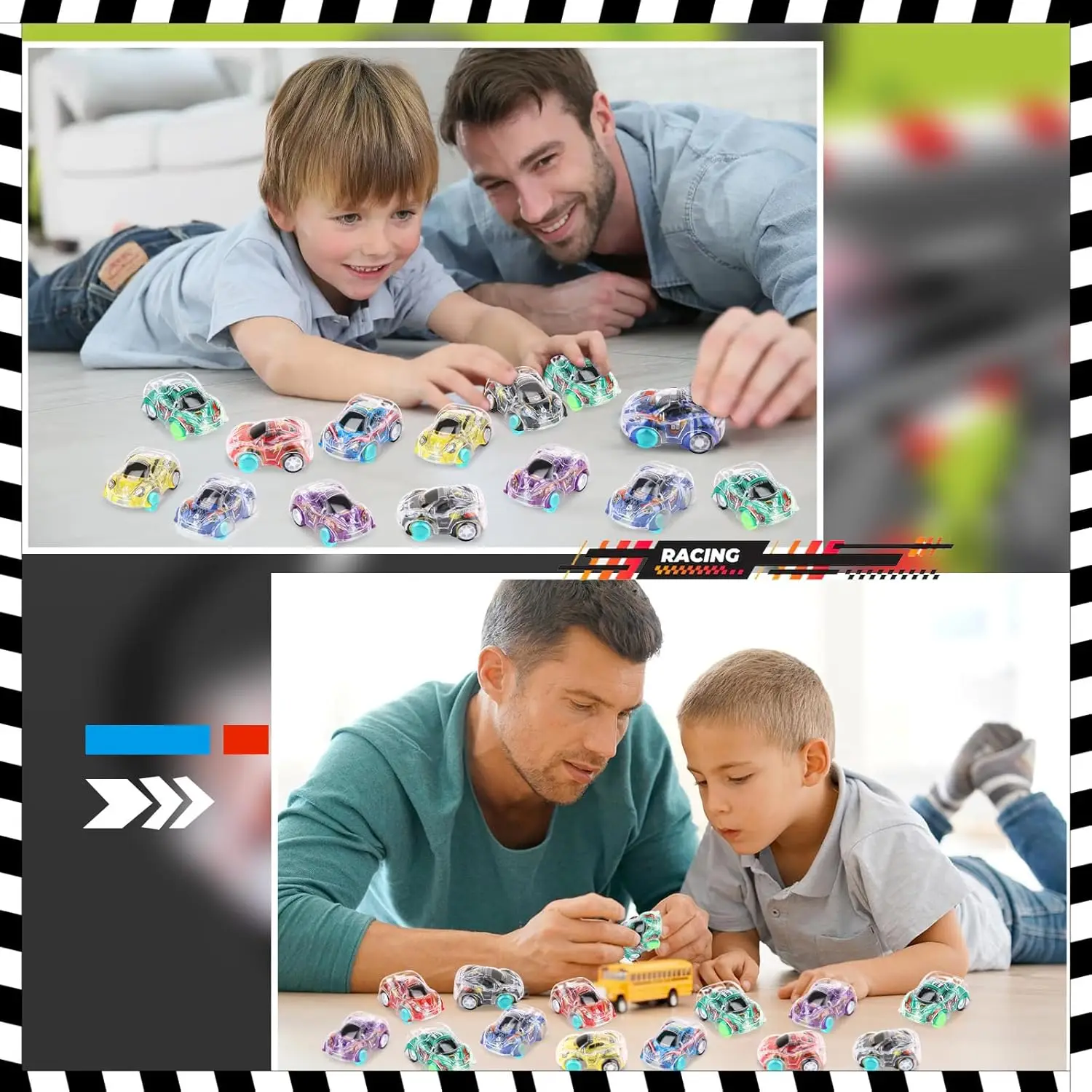 20 قطعة/مجموعة ألعاب كرتونية، سيارات قابلة للسحب وشفافة لطيفة، سيارات لعبة الطائرة، نماذج سيارات صغيرة للأطفال، لعبة أطفال ممتعة