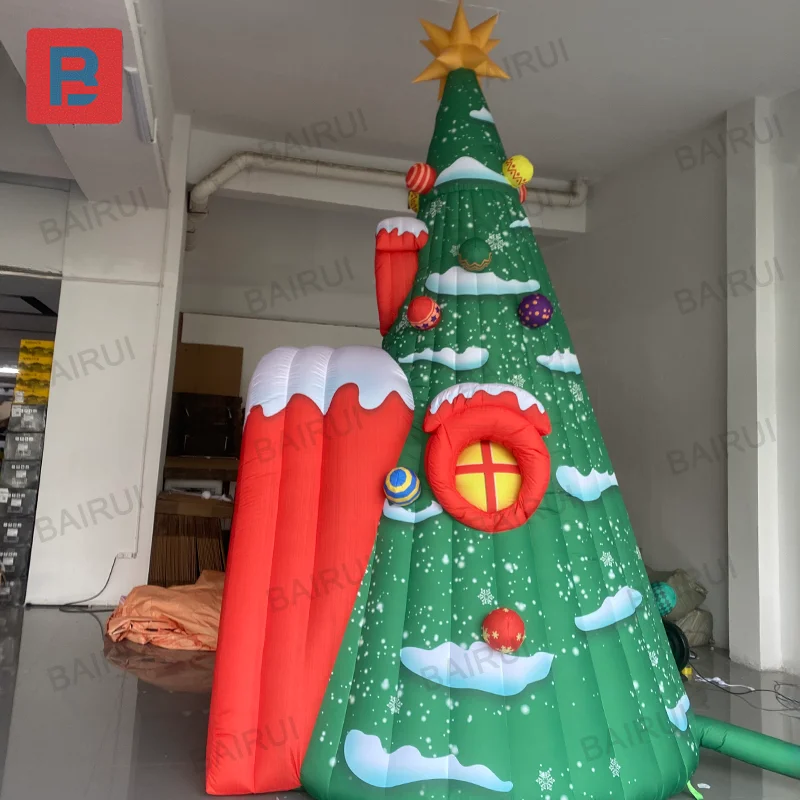 Arbre gonflable de Noël pour la décoration de la maison, aire de jeux pour enfants, ballon, nouveau parquet, cadeau de Noël, tente, 2025