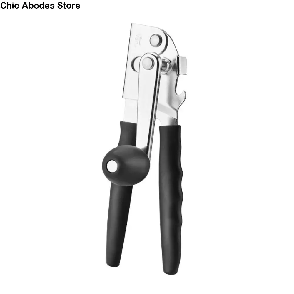 

Manual Hand Crank Can Opener High Hardness Anti-corrosion Bottle Opener Extra-Long Handle Heavy Duty Beer Opener Grocery