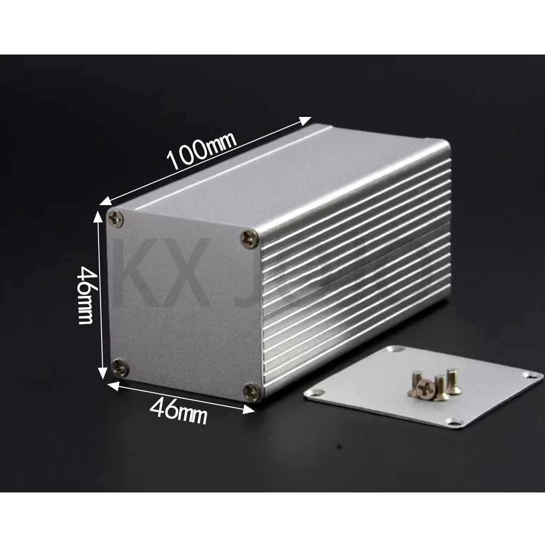 

Aluminum Enclosure 46*46*100mm Split Waterproof Box Silver Profile Shell Electronic Shell