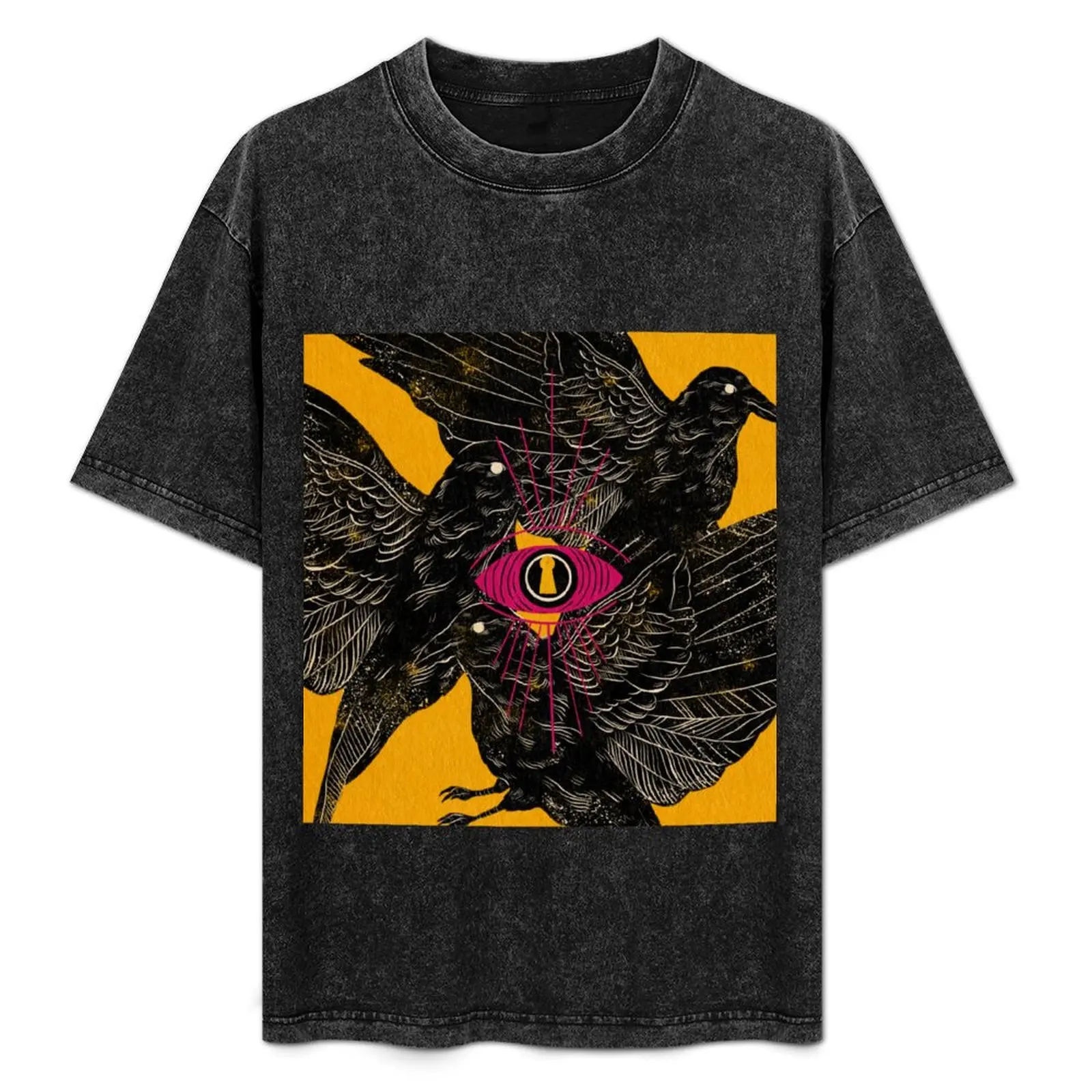 Crows T-Shirt Gym Exercise Short Sleeve T-Shirt