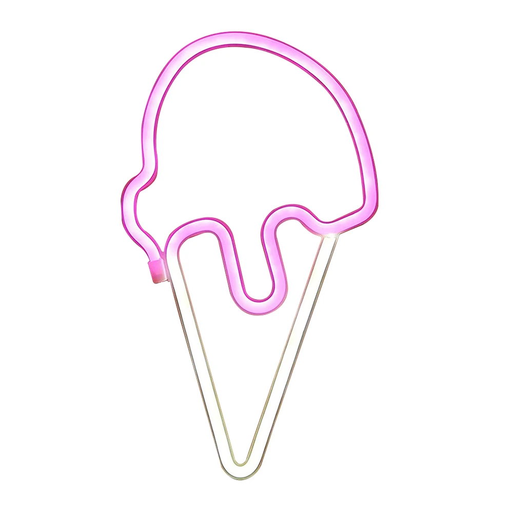 

Ice Cream Neon Light Creative LED Sign Popsicle Shape Party Decorative Plastic Bar Gifts Photography Props