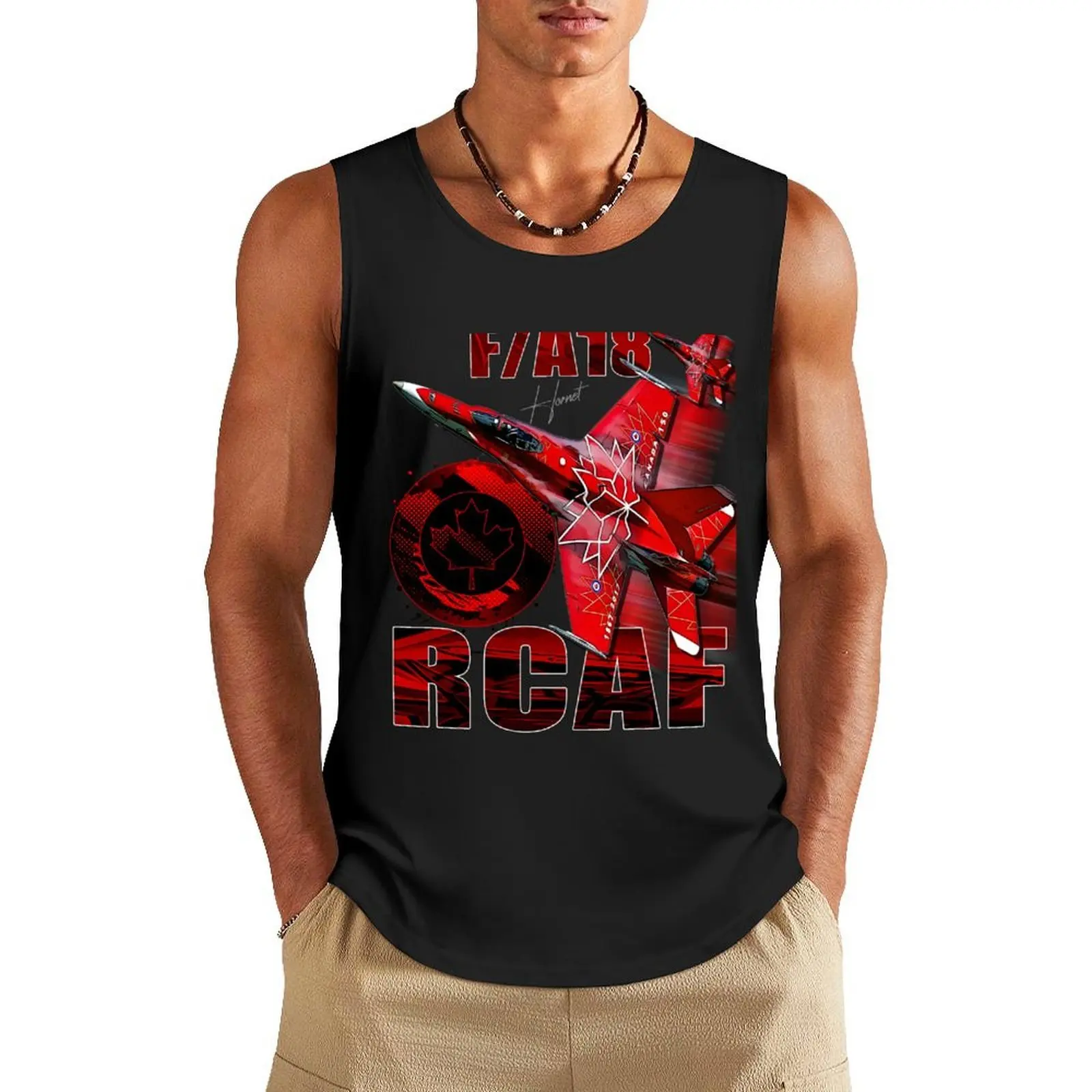 

RCAF F18 Hornet Fighterjet Tank Top sports vest basketball best selling products
