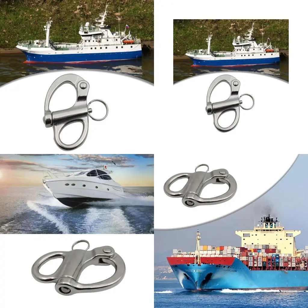 

02DE Fixed Shackle Hook Stainless Steel Quick Connects Shackle for Bodts
