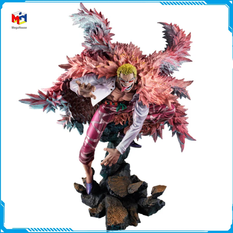 

In Stock Megahouse POP MAX ONE PIECE Donquixote Doflamingo New Original Anime Figure Model Toy Action Figure Collection Doll Pvc