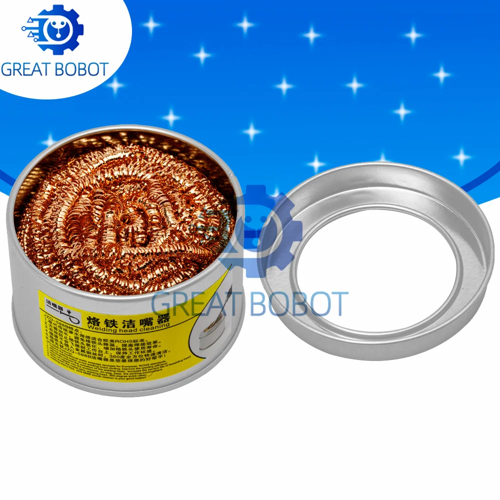 BS Soldering Iron Maintenance Kit Mesh Filter Nozzle Cleaner Copper Balls Dross Box Complete Set