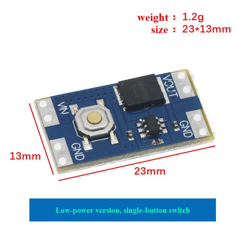 5~100Pcs Single Key Bistable Self Lock Switch Module Wide Voltage Input Low Standby Power Consumption 10A Large Current Load