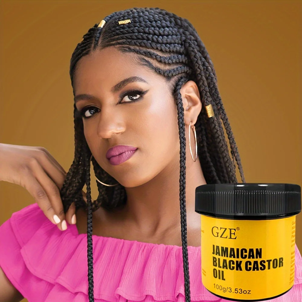 GZE JAMAICAN Black Castor Oil Pure Cold-Pressed for Hair Growth, Skin Moisturizing and Scalp Health - Promoting Thick Hair view 3