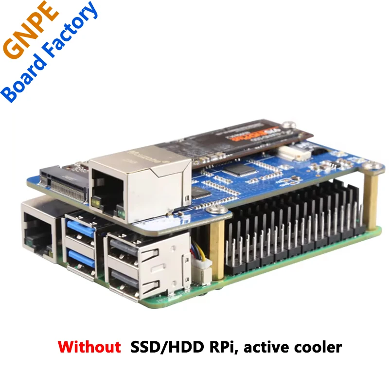 Topi Ethernet Raspberry PI, 5 MPS2.5G PCIE ke NVME SSD + 2.5G 2242 2280