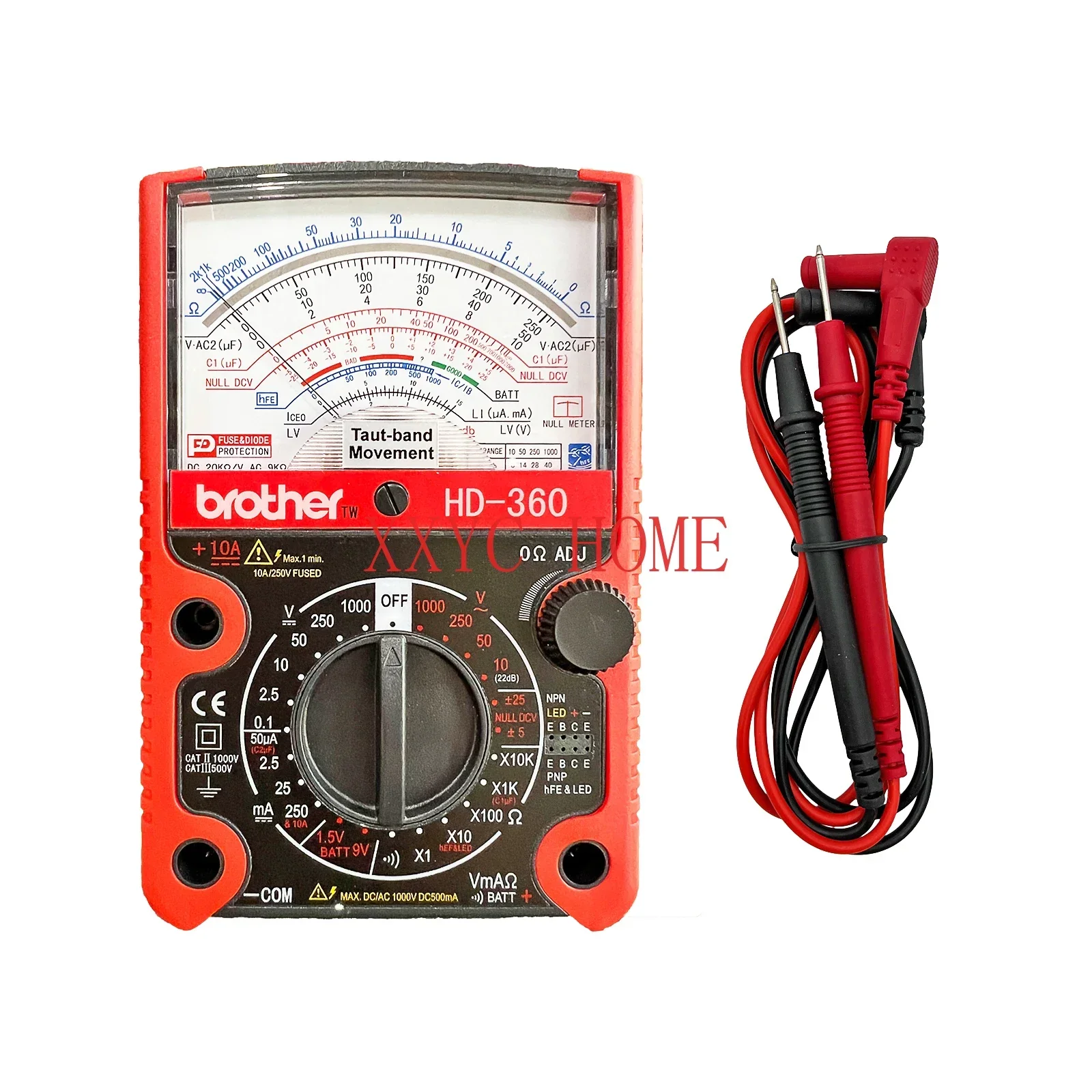 Brother HD-360 High Precision Analog Multimeter Mechanical Maintenance Pointer Multimeter Japanese Hanging Wire Movement