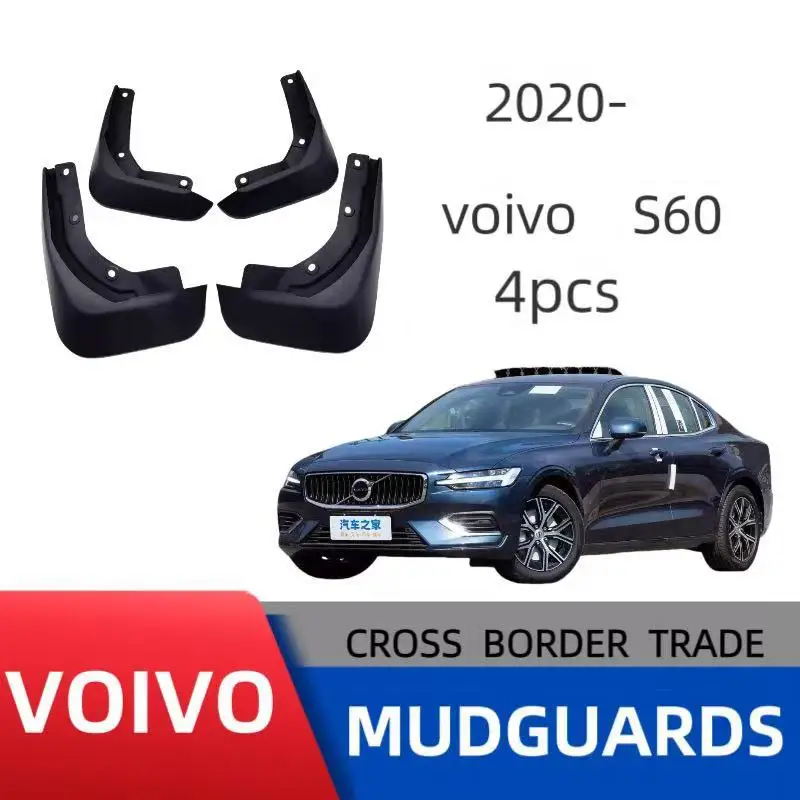 Heavy Duty Splash Guards All Weather Protection For Volvo S60 2020 To 2024 Models Full Set Front Rear Mud Flaps