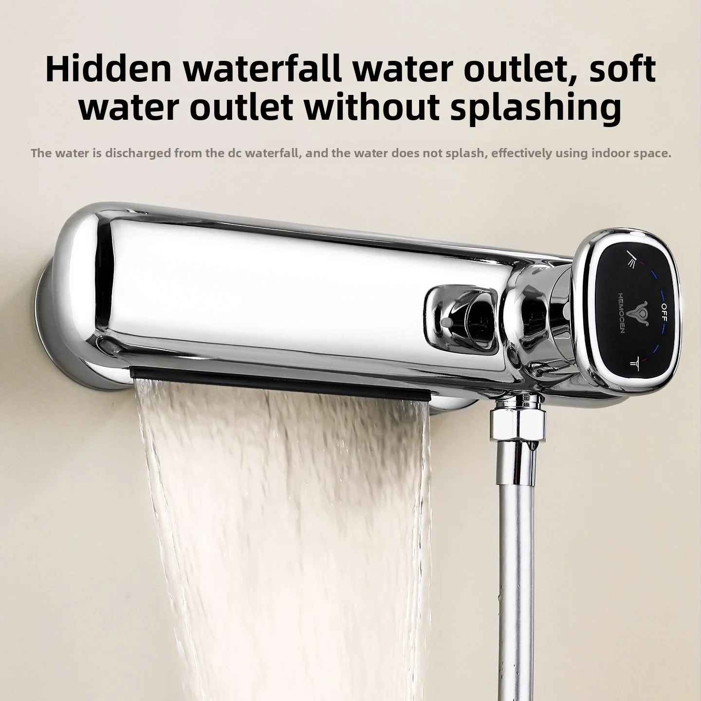 Set di rubinetti per doccia semplici interamente in rame con asta di sollevamento, soffione doccia per bagno