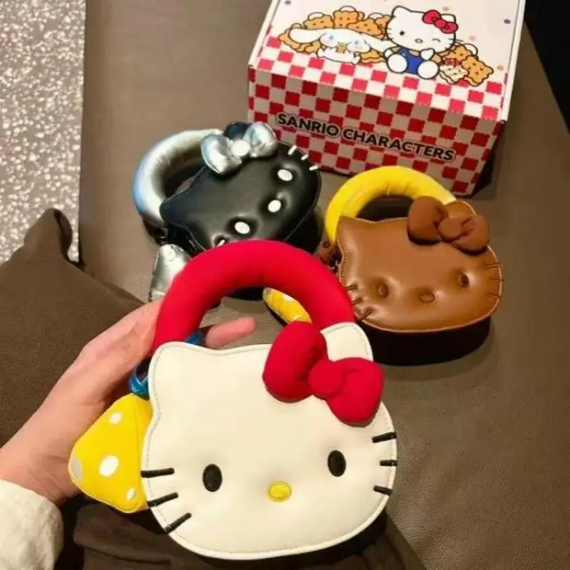 Hello Kitty Crossbody Bag Anime Sanrio Kt Daily Commute Mini Handbag Cute Girl Mobile Phone Bag Gift Kawaii Child Bag Wholesale