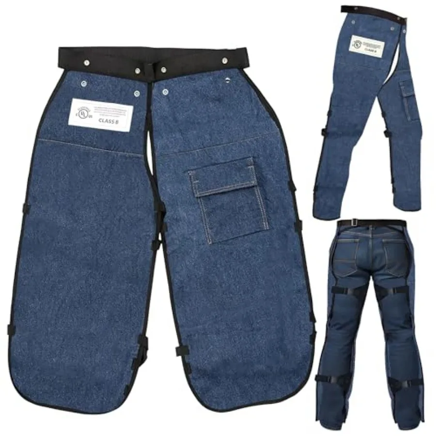 

MGP SUPPLY Apron Style Chainsaw Chaps with Pocket and Adjustable Waist Lightweight Class B Protective Safety Equipment