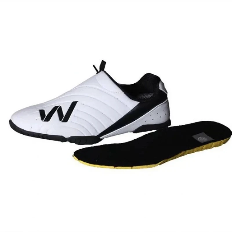 High Quality Breathable White Coach Taekwondo Shoes Kung Fu Wushu Taichi Karate Training Martial Arts Unisex Walking Sneaker