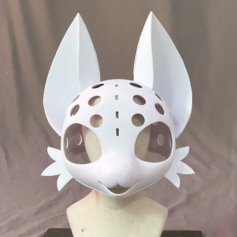 Japanese Animal Suit Skull 3D Printing Fur Helmet Mask Cosplay Front Face Back Brain Eye Socket Components