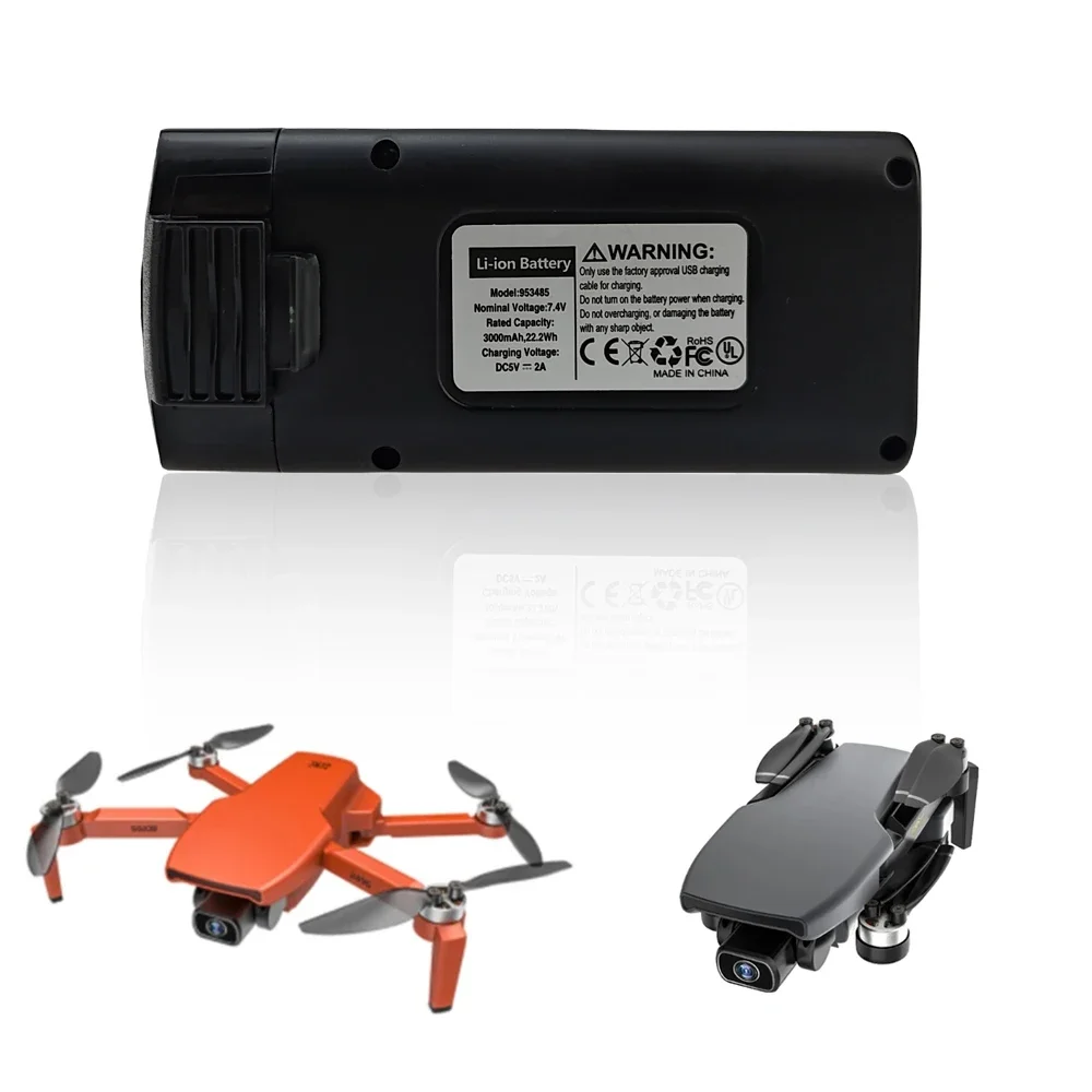 SG108 Max pro SG107Max Drone Specific Battery 7.4V 3000mAh High Capacity Replacement for Drones