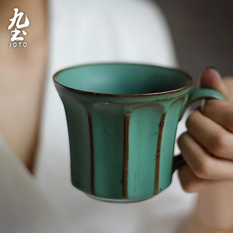 

JOTO High-Quality Handmade Rustic Made from premium ceramic Vintage Coffee Cup CFR0094