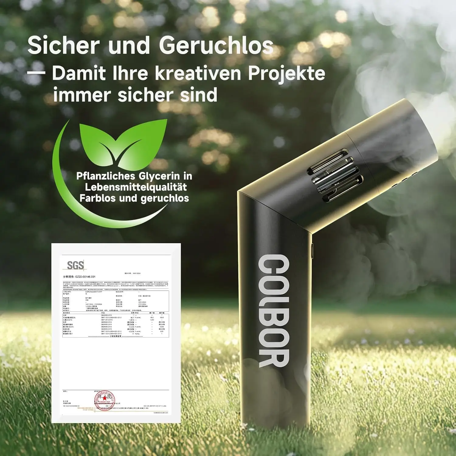 COLBOR CF5 Mini-Nebelmaschine, 40 W, tragbare Fernbedienung, Nebelmaschine für Fotografie, Nebel-Rauchmaschine für die Videoproduktion – Detail 7